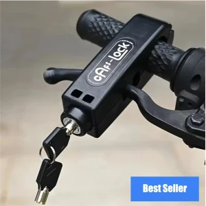 Motorcycle Handlebar Lock Anti-Theft Throttle Grip Brake Lock Scooter
