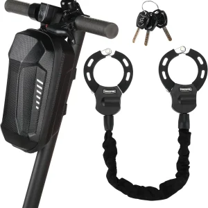 Heavy Duty Scooter Lock - 8Mm Anti-Theft Chain Lock with 3 Keys, 94Cm